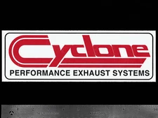 CYCLONE Performance Exhaust Systems - Original Vintage Racing Decal/Sticker LG