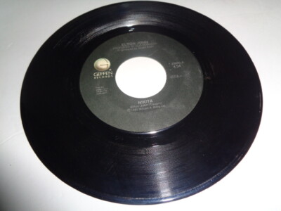 Elton John, Nikita, Restless, 45 RPM 1985 VG+