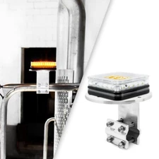 MS75A Class 1 Amber LED Mini Warning Light & Aluminum Mirror Mount Bracket Kit