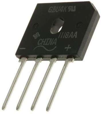 2 x Vishay GBU4K-E3/45, Brückengleichrichter, 4A 800V, 4-Pin GBU