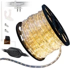 Warm White Thick LED Rope Light Indoor Outdoor 10/20/25/50/100/200/150/300FT ETL
