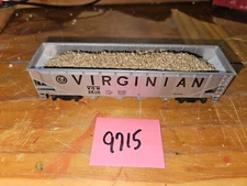 HO SCALE, VIRGINIAN OPEN HOPPER WITH REAL LOAD, EXCELLENT CONDITION, PHOTOS