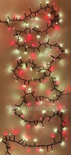 RAZ IMPORTS 73.8' LED SNAKE GARLAND GREEN WIRE RED WHITE 1000 LIGHTS CHRISTMAS