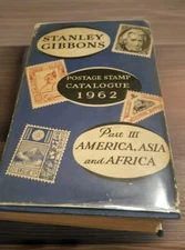 GIBBONS POSTAGE STAMP CATALOGUE 1962 VTG HC W/ DJ & DJ COVER PHILATELY 