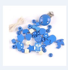 Schnullerkette     Set         Holzperlen  37 Teile