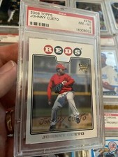 2008 Topps #476 Johnny Cueto Psa 8 Rookie Card Low Pop