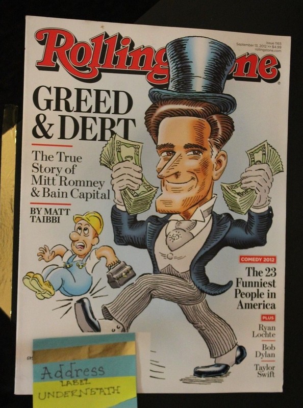 ROLLING STONE 1165- SEPTEMBER 13TH 2012 - GREED AND DEBT