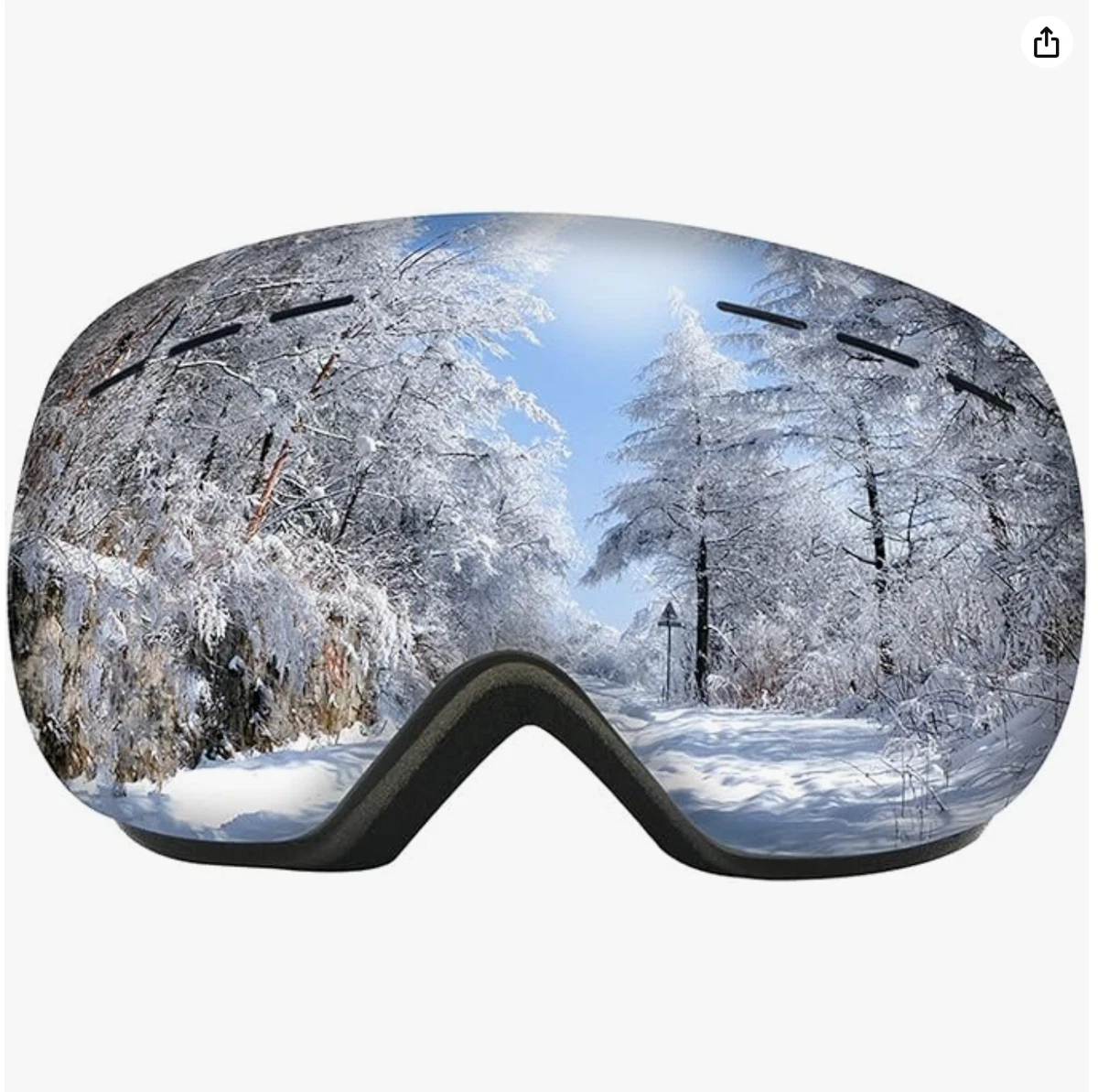 Snowboard goggles sales mirror lens