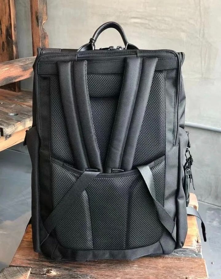 TUMI Alpha Bravo Lark Ballistic Nylon Backpack Black Shoulder