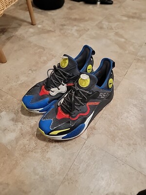 Size 8 - PUMA RS-X T3CH SPEC Asphalt Red Blast Black Blue Yellow | eBay