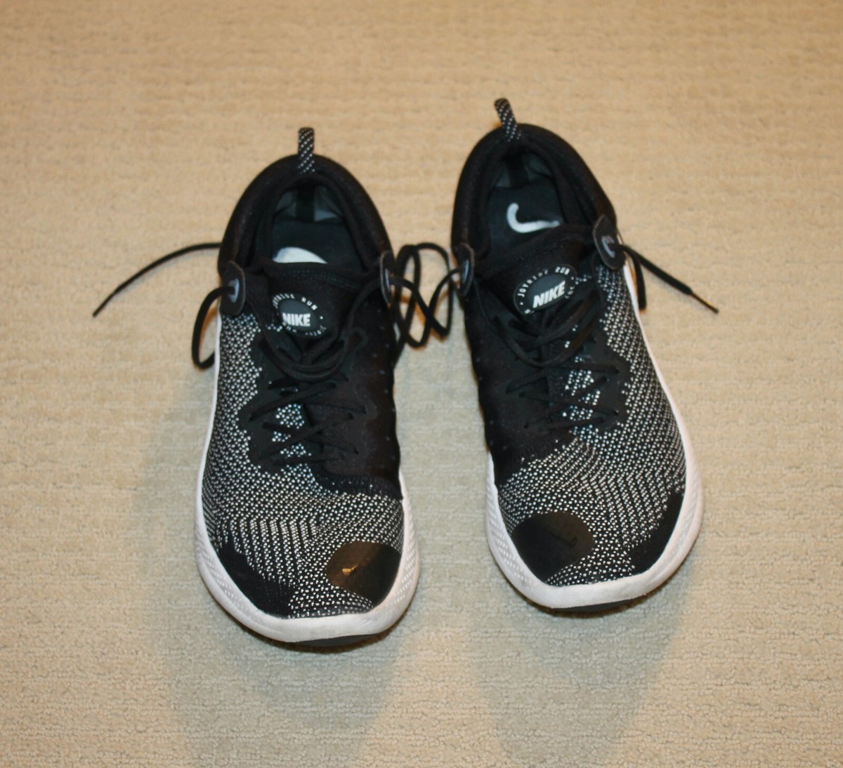 Nike Joyride Flyknit Black White Running Shoes Size 15 AQ 2730-001