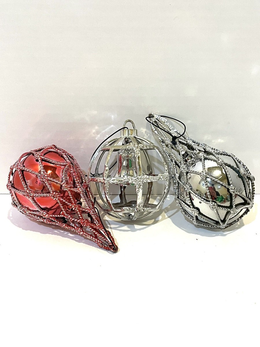 Vintage Bradford Exchange Unbreakable Cage Ornaments Ball w/Bell