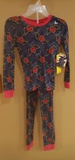 Batman V Superman Boys Black  Red 2 Piece Pajamas Sleep Set MED 8 Pjs HTF Pants