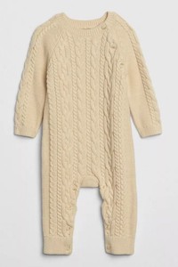 cable knit romper baby