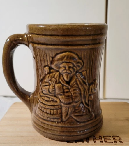 Vintage 1920's McCoy Buccaneer Mug Brown