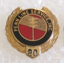 Vintage Penn Line Service, Inc. 20 Year Company Service Award Pin