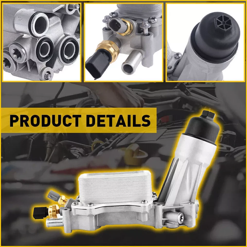 Engine Oil Cooler Filter Housing Assembly For Dodge Chrysler Jeep 2011-2022 3.6L - Imagem 4 de 4