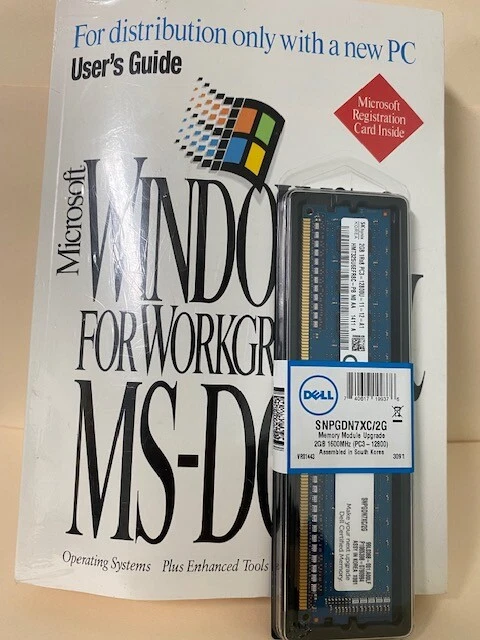 Microsoft Windows For Workgroups & MS-DOS Including Floppy Disks & Product ID - Image 2 of 4