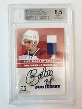 Guillaume Latendresse Graded 2008-09 ITG Bleu Blanc Et Rouge Autograph & Jersey 