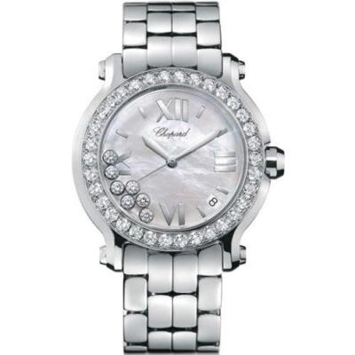 Chopard Happy Sport Round Quartz 36mm Ladies Watch - 278478-2002