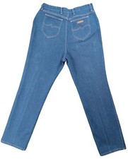 Vintage Wrangler Women Denim Jeans Horse Size 18 Misses Mom High Waist Rise