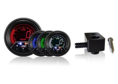 Ford Focus ST250 60mm Peak Warning Boost Gauge PSI and fitting adaptor ...