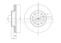 Metelli 2X Bremsscheibe Vorne Ø276 Mm BelüFtet FüR VW Golf VII Variant BA5 2.0