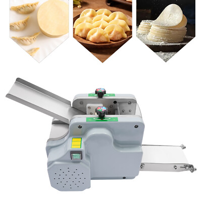 110V Dumpling Wrapper Maker 60 Pieces/Min Silver Automatic Dumpling Skin Machine