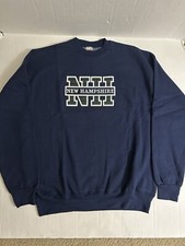 Vintage 90s New Hampshire Plaid Embroidered Logo Sweater Size XL Made In USA