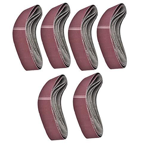 Set 6 Nastri Abrasivi GXK51-B 915X100 per Levigatura Metallo e Legno