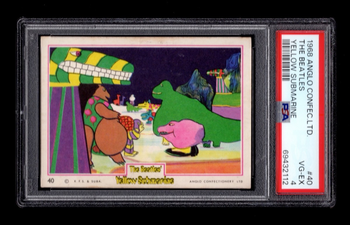 PSA 4 SEA MONSTERS 1968 Beatles Yellow Submarine Card #40
