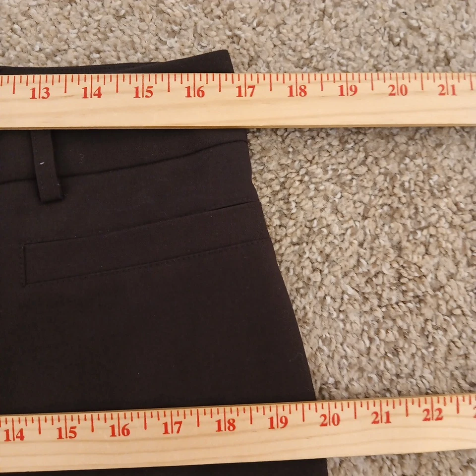 Pantalones de vestir Studio 1940 Marissa para mujer talla 8 marrón 33x32 tiro medio Foto 3 de 4