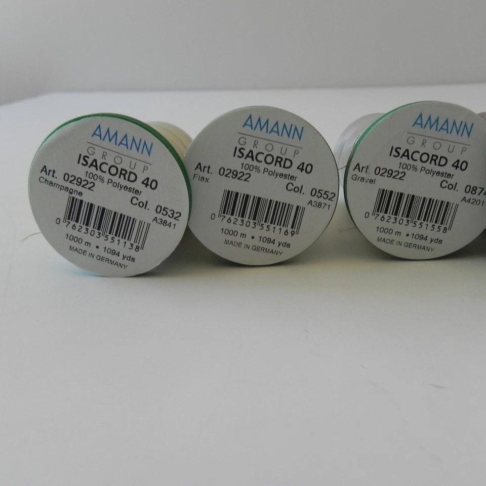 Amann Isacord 40 100% Polyester Lot of 6 Brown Shades 1000M - Image 3 of 4