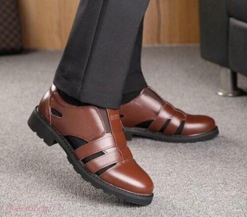 Mens fisherman Sandals Dress Hollow Out 