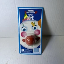 Vintage Plastic Clown Nose in Original Package Creepy Creatures 1987 Sealed