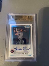2011 BOWMAN CHROME DRAFT BRANDON NIMMO  BGS 9.5 AUTO 10