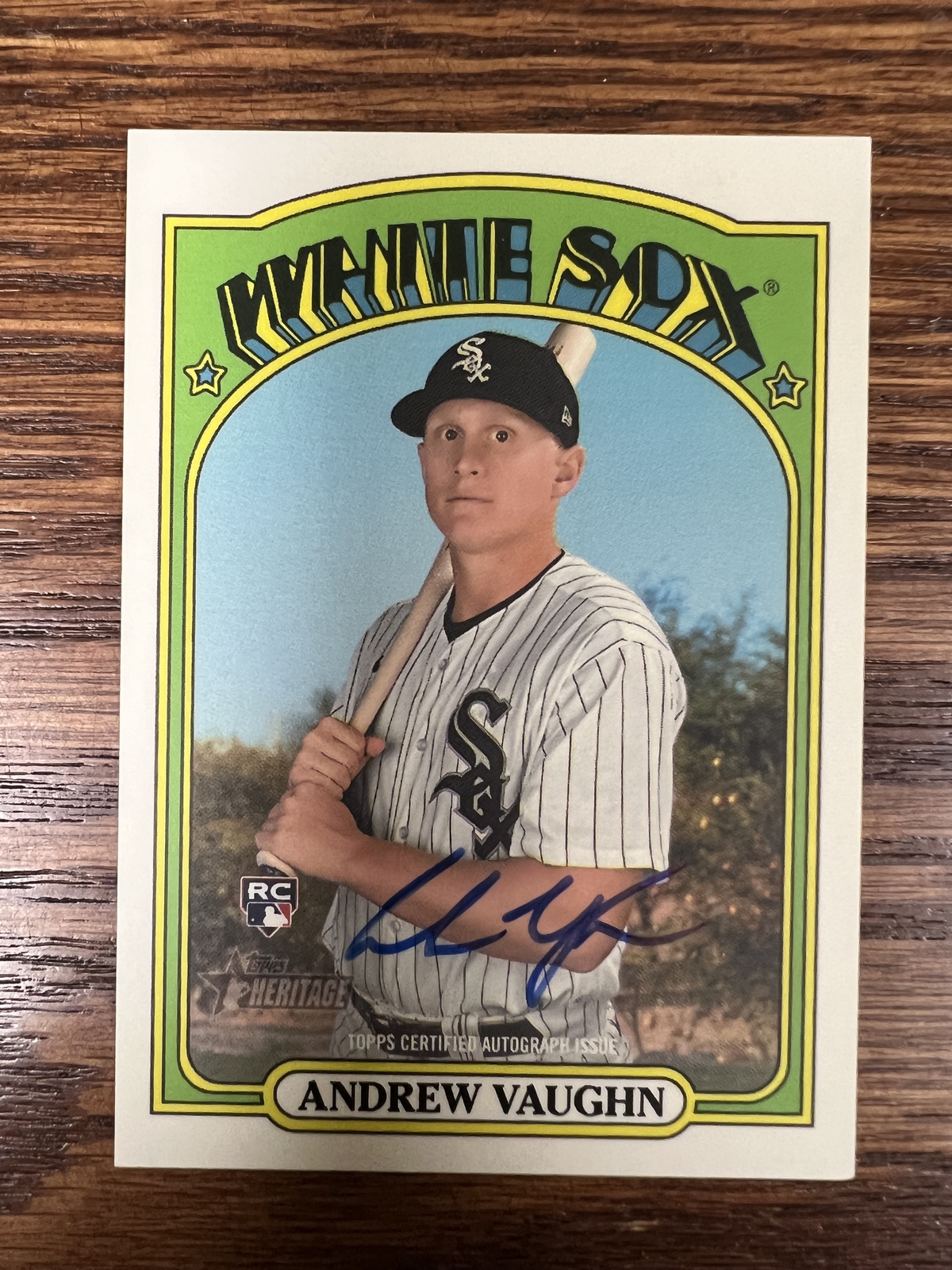 2021 Topps Heritage ROAAV Andrew Vaughn Real One Autographs High