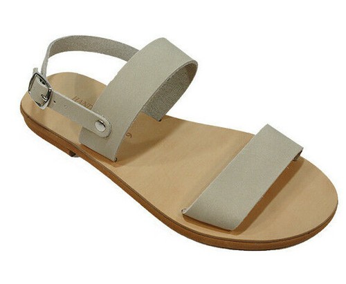 Damensandalen Gladiator handgefertigt aus echtem Leder im antiken griechischen Stil Slide - Bild 3 von 6