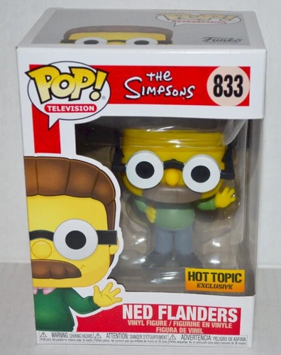 Funko POP! The Simpsons Ned Flanders 833 Vinyl Figure Hot Topic Exclusive MINT🔥