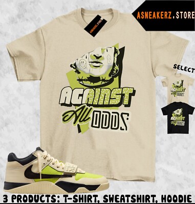 Shirt Match Jumpman Jack Travis Scott Bright Cactus Sneaker Tee Against All Odds