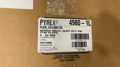 Pyrex Narrow Mouth Erlenmeyer Flasks With Heavy Duty Rim | Corning- MG - View #10