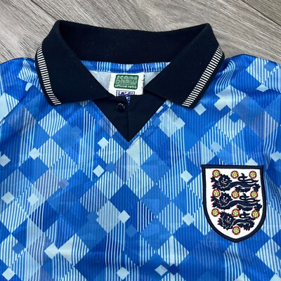 England 1990 Third Football Shirt Soccer Jersey Retro Score