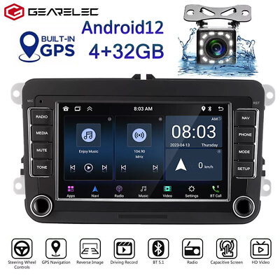 7'' 2DIN Autoradio Für VW GOLF 5 6 Passat Touran Tiguan GPS RDS FM mit Kamera LED