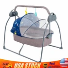 Electric Baby Swing Motorized Bluetooth Swing Music Cradle Rocker Chairs 55lbs