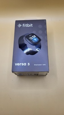 Fitbit Versa 3 Smartwatch Heart Rate Fitness Tracker Solid Black New Open Box