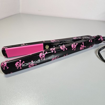 NEW Floral Black & Pink Flat Iron Hair Straightener NEW Soleil L10HSC-D21 Floral Flat Iron Hair Straightener Black  main image 4