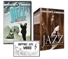 THE HISTORY OF JAZZ - 11 DVDs (Jazz Ambassadors + Ken Burns: Jazz) DVD