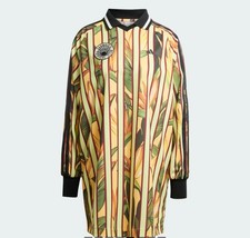 NEW Adidas x Farm Premium Stripe-Tropical Print Dress Tunic Top Sz XS Maximalist