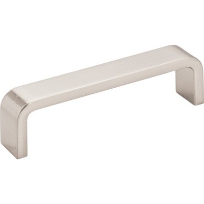 Elements 193-4SN 4'' Center-to-Center Satin Nickel Square Asher Cabinet Pull