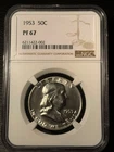 1953 Proof Franklin Silver Half Dollar NGC PF67